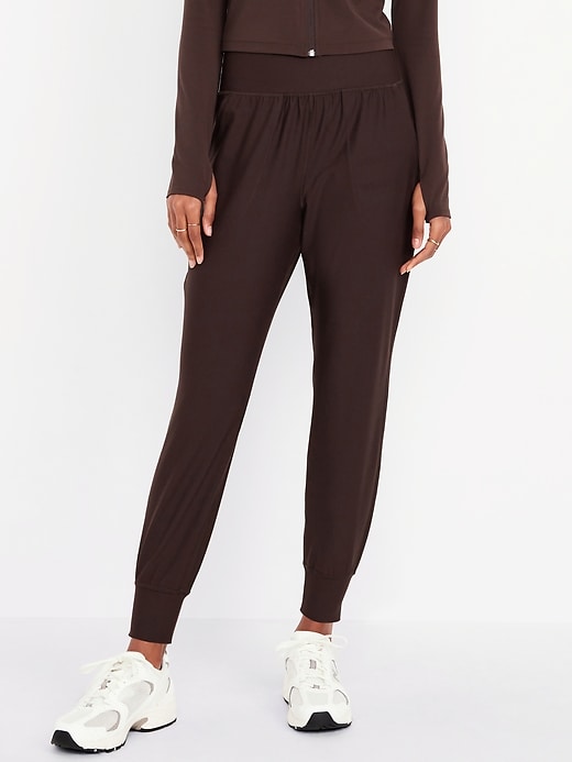 Image number 1 showing, High-Waisted PowerSoft Pocket Joggers