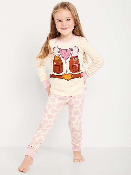 Image number 1 showing, Printed Snug-Fit Pajama Set for Toddler & Baby