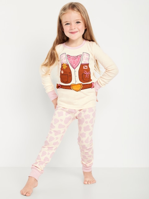 Printed Snug-Fit Pajama Set for Toddler & Baby - Cowgirl