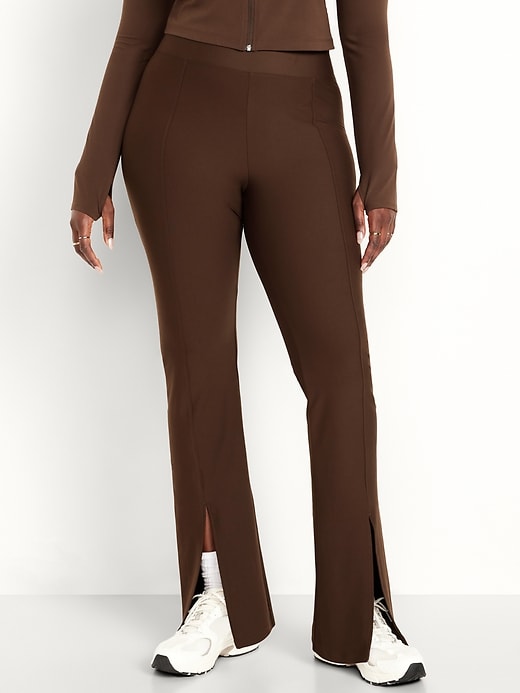 Image number 5 showing, Extra High-Waisted PowerSoft Split-Flare Leggings