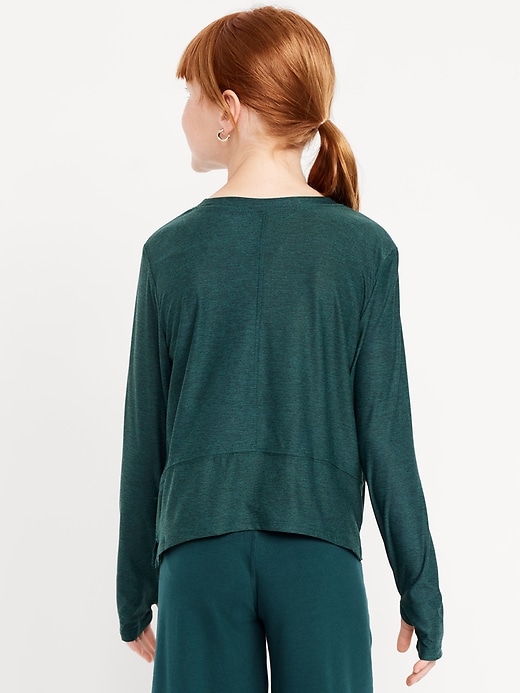 Image number 2 showing, CloudMotion Long-Sleeve Performance T-Shirt for Girls
