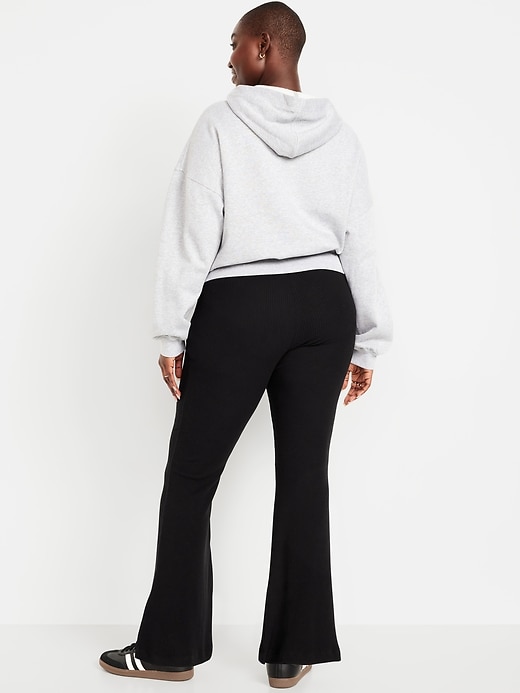 Image number 5 showing, High-Waisted Fashion Ribbed Flare Leggings