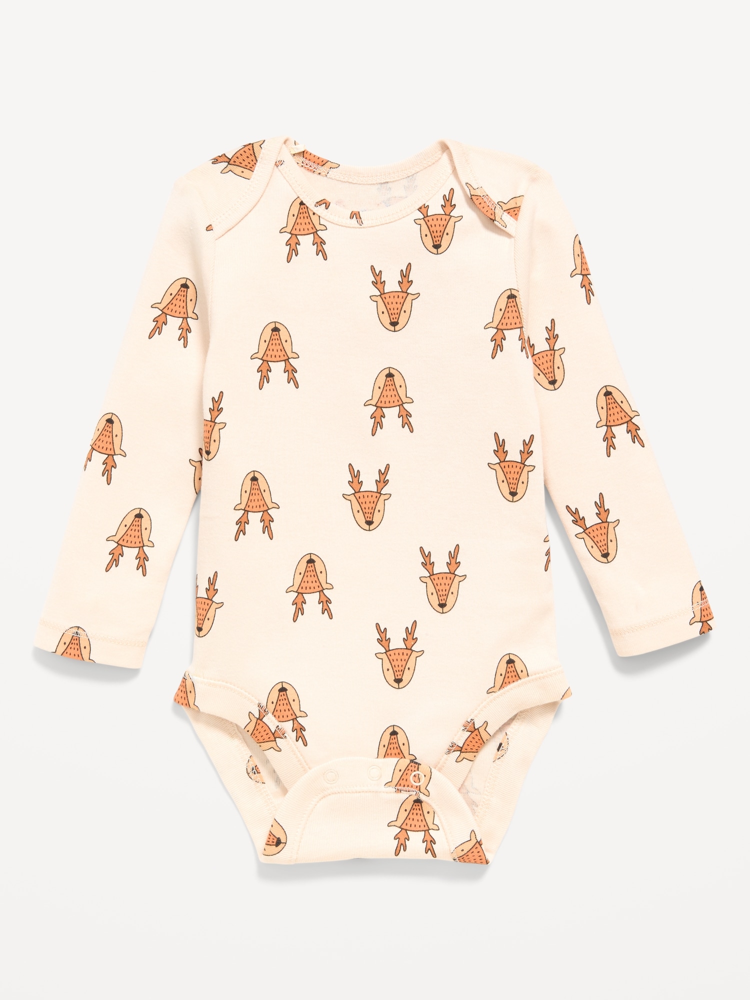 Printed Long-Sleeve Bodysuit for Baby