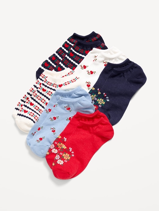 Image number 1 showing, Ankle Socks 6-Pack for Women