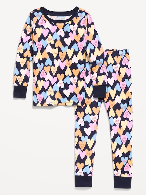 Printed Snug-Fit Pajama Set for Toddler & Baby