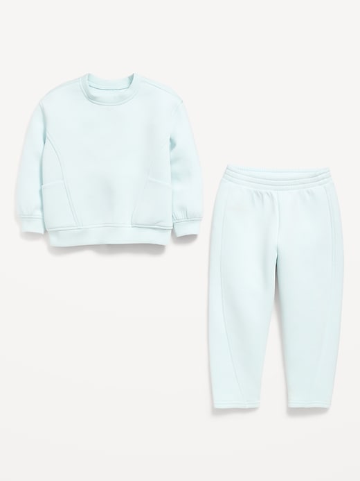Image number 2 showing, Bounce Fleece Crew-Neck and Sweatpants Set for Toddler Girls