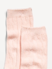 Image number 2 showing, Cable Knit Crew Socks for Women