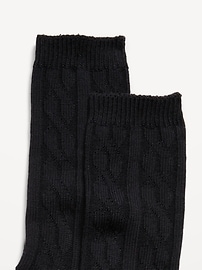 Image number 2 showing, Cable Knit Crew Socks for Women