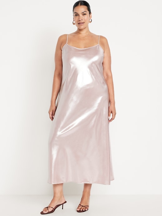 Image number 6 showing, Shine Satin Maxi Dress