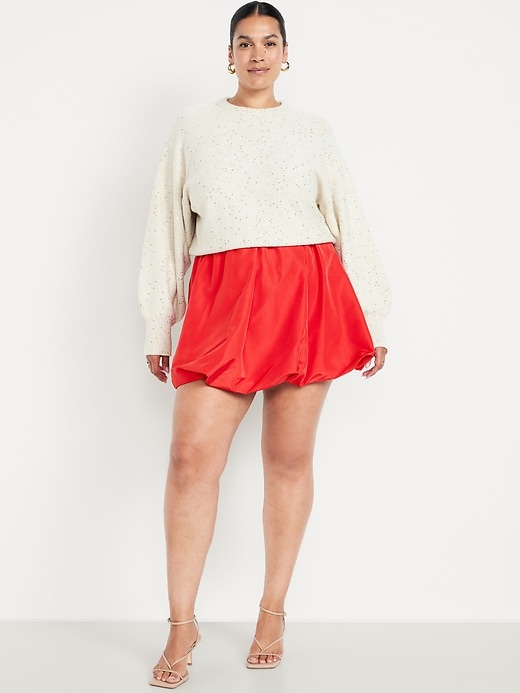 Image number 6 showing, Taffeta Bubble Mini Skirt