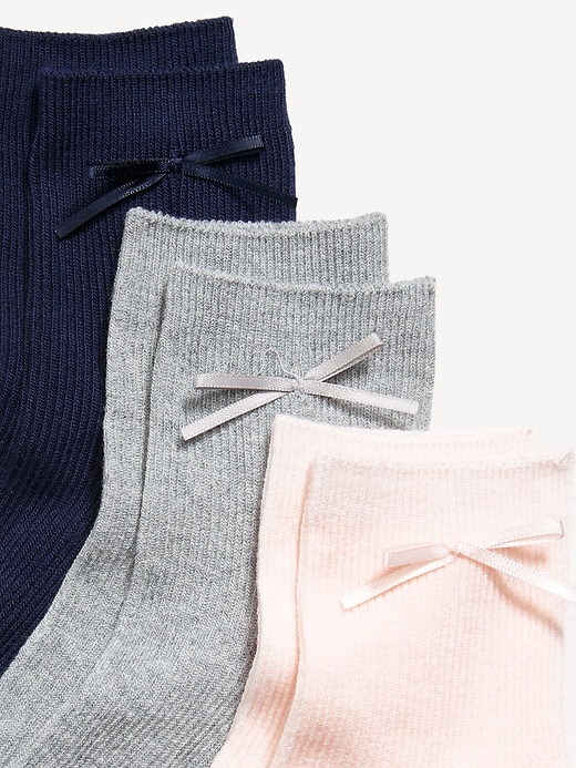 Image number 2 showing, Bow Crew Sock 3-Pack for Women