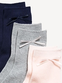 Image number 2 showing, Bow Crew Sock 3-Pack for Women