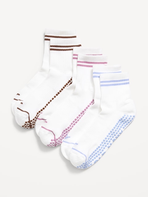 Athletic Quarter Crew Sock 3-Pack for Women