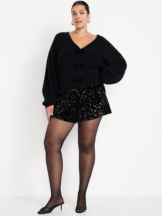 Image number 6 showing, High-Waisted Sequin Shorts -- 3-inch inseam