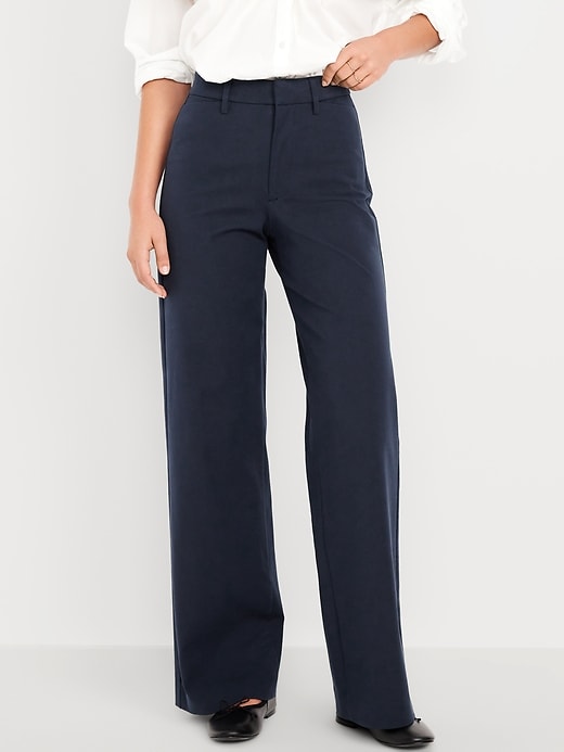 Image number 2 showing, High-Waisted Pixie Super Wide-Leg Pants