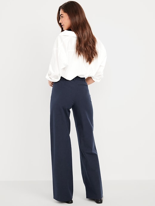 Image number 3 showing, High-Waisted Pixie Super Wide-Leg Pants