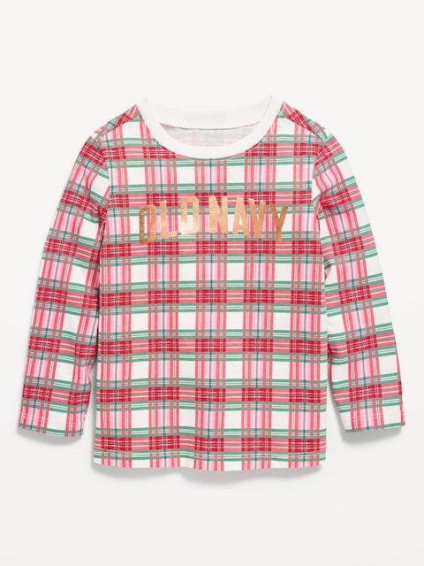 Long-Sleeve Logo-Graphic T-Shirt for Toddler Girls