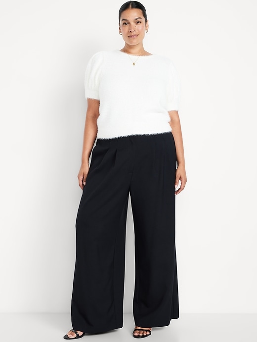Image number 9 showing, Extra High-Waisted Super Wide-Leg Pants