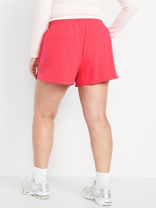 Image number 8 showing, Extra High-Waisted Crinkle Run Shorts -- 3-inch inseam