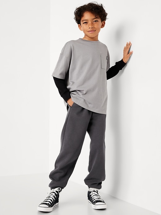 Image number 3 showing, Favorite Fleece Baggy Jogger Sweatpants for Boys