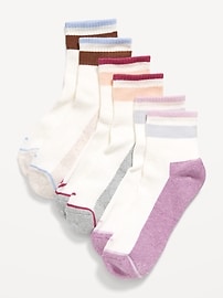 Image number 1 showing, Athletic Quarter Crew Sock 3-Pack for Women