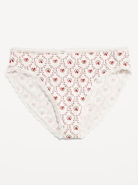 Image number 1 showing, High-Waisted Lace-Trim Bikini Underwear