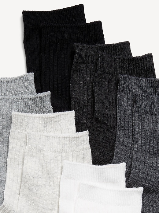 Image number 2 showing, Novelty Quarter Crew Socks 6-Pack for Women