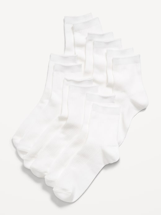 Image number 1 showing, Novelty Quarter Crew Socks 6-Pack for Women