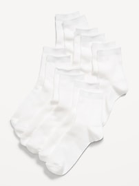 Image number 1 showing, Novelty Quarter Crew Socks 6-Pack for Women