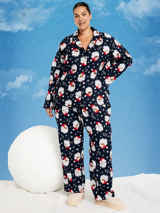 Image number 7 showing, Printed Flannel Pajama Pant Set for Women