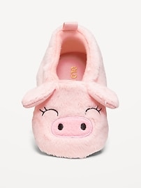 Image number 2 showing, Velour Critter Slippers for Baby