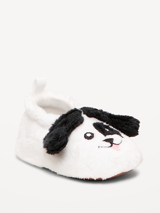 Image number 1 showing, Velour Critter Slippers for Baby