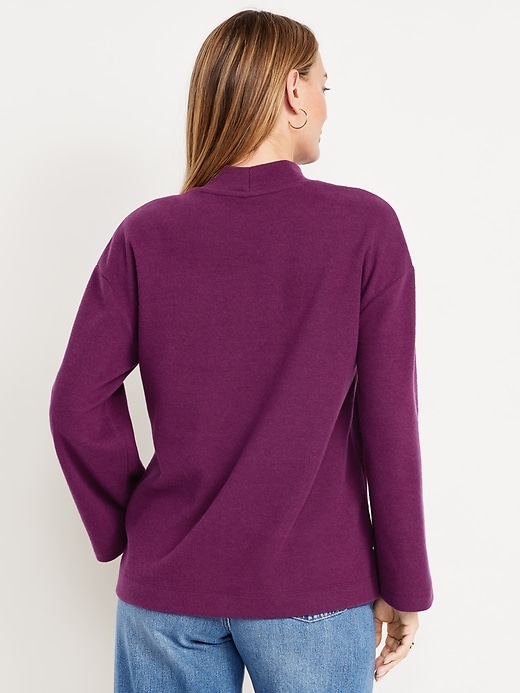 Image number 2 showing, Cozy Mock-Neck Tunic Sweater