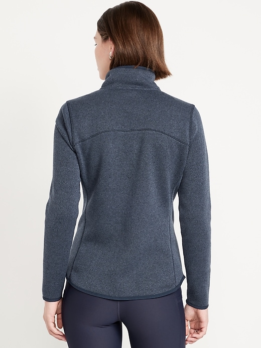 Image number 2 showing, Sweater-Knit Fleece Zip Jacket