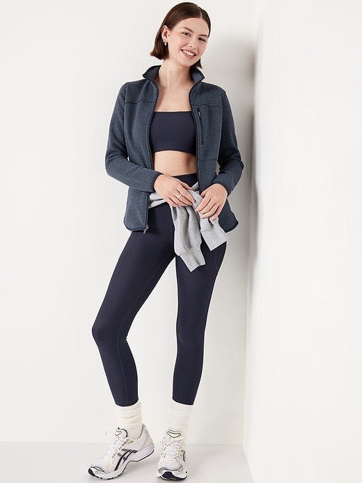 Image number 3 showing, Sweater-Knit Fleece Zip Jacket