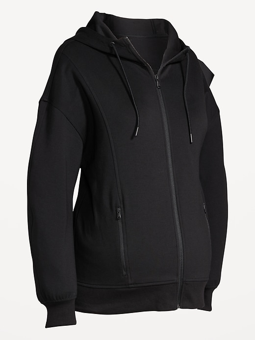 Image number 4 showing, Maternity Dynamic Fleece Full-Zip Hoodie