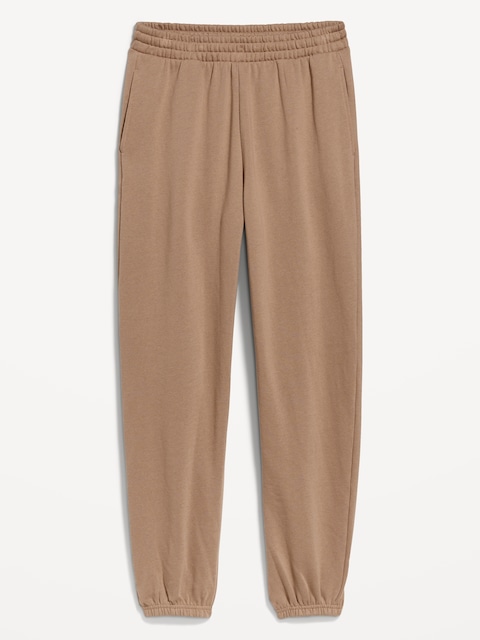High-Waisted SoComfy Jogger Sweatpants - Driftwood
