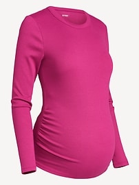 Image number 2 showing, Maternity Snug Crew-Neck T-Shirt
