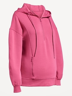 Maternity Dynamic Fleece Half-Zip Hoodie