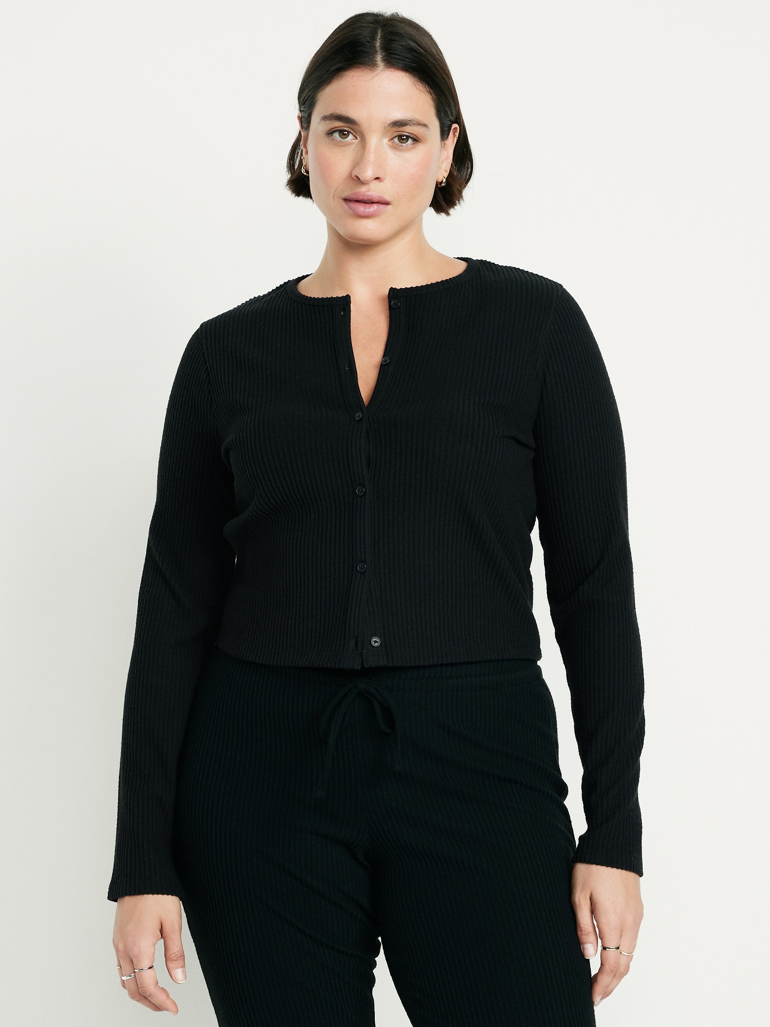 Ribbed Cardigan Sweater