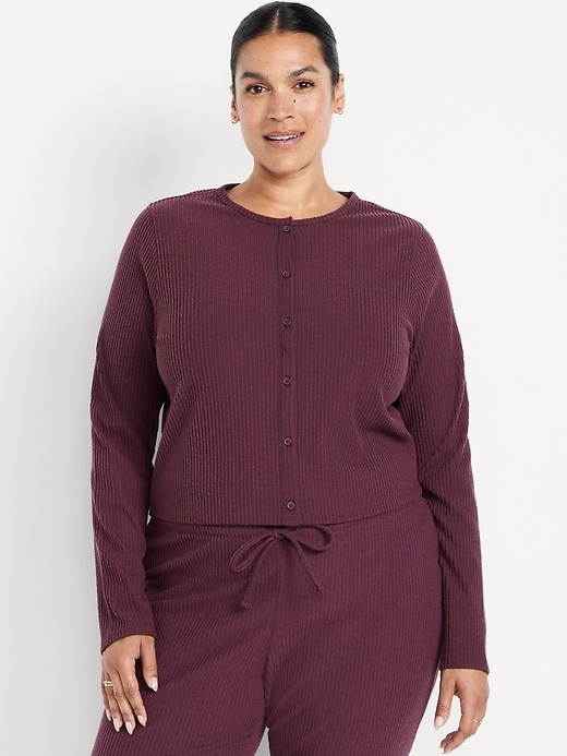Image number 7 showing, Sweater Ribbed Cardigan Sweater