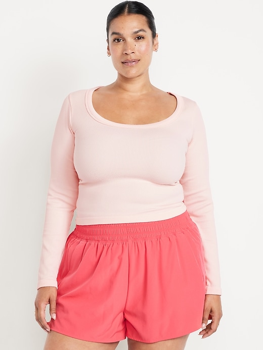 Image number 7 showing, Exhale Seamless Fitted Rib T-Shirt