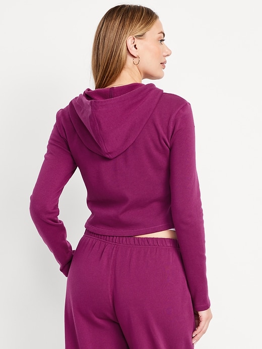 Image number 2 showing, SoComfy Cropped Zip Hoodie Sweatshirt