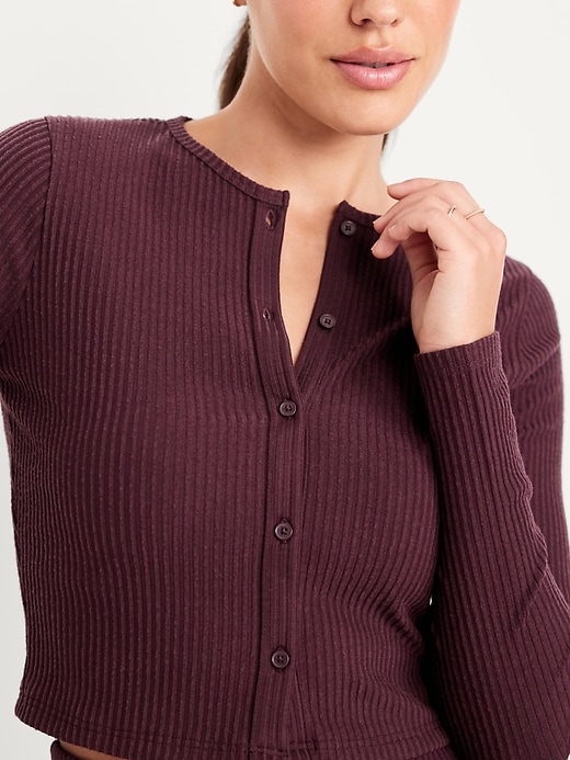 Image number 4 showing, Sweater Ribbed Cardigan Sweater