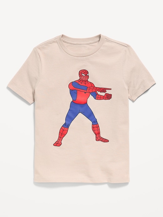 Image number 1 showing, Marvel™ Spider-Man Gender-Neutral Graphic T-Shirt for Kids