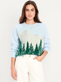 Cozy Wool-Blend Crew-Neck Sweater - image 3