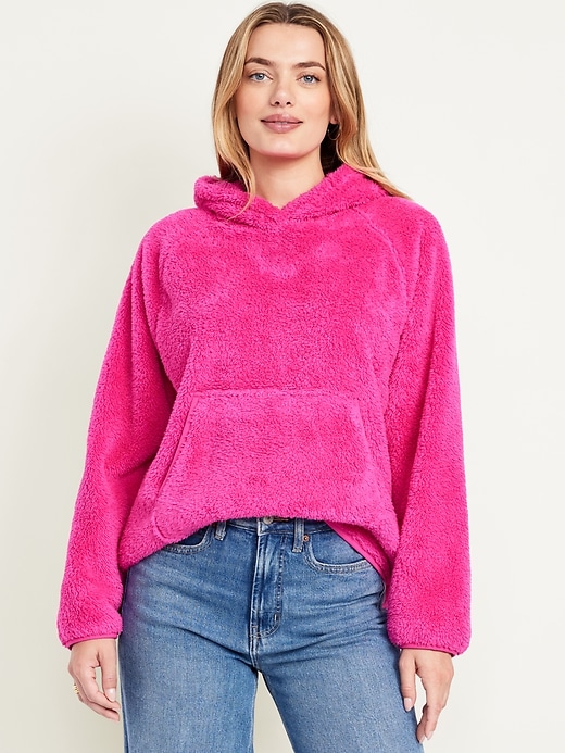 Image number 1 showing, Oversized Sherpa Pullover Hoodie