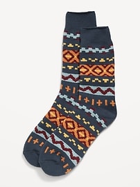 Image number 1 showing, Cozy-Lined Crew Socks for Men