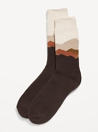 Image number 1 showing, Cozy-Lined Crew Socks for Men