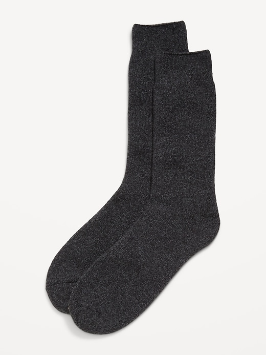 Image number 1 showing, Cozy-Lined Crew Socks for Men
